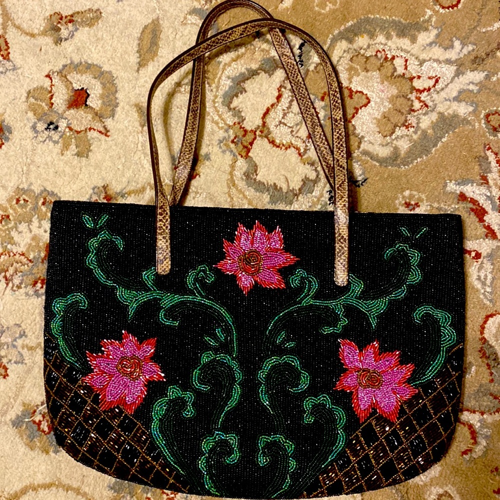 Fendi bag floral beaded